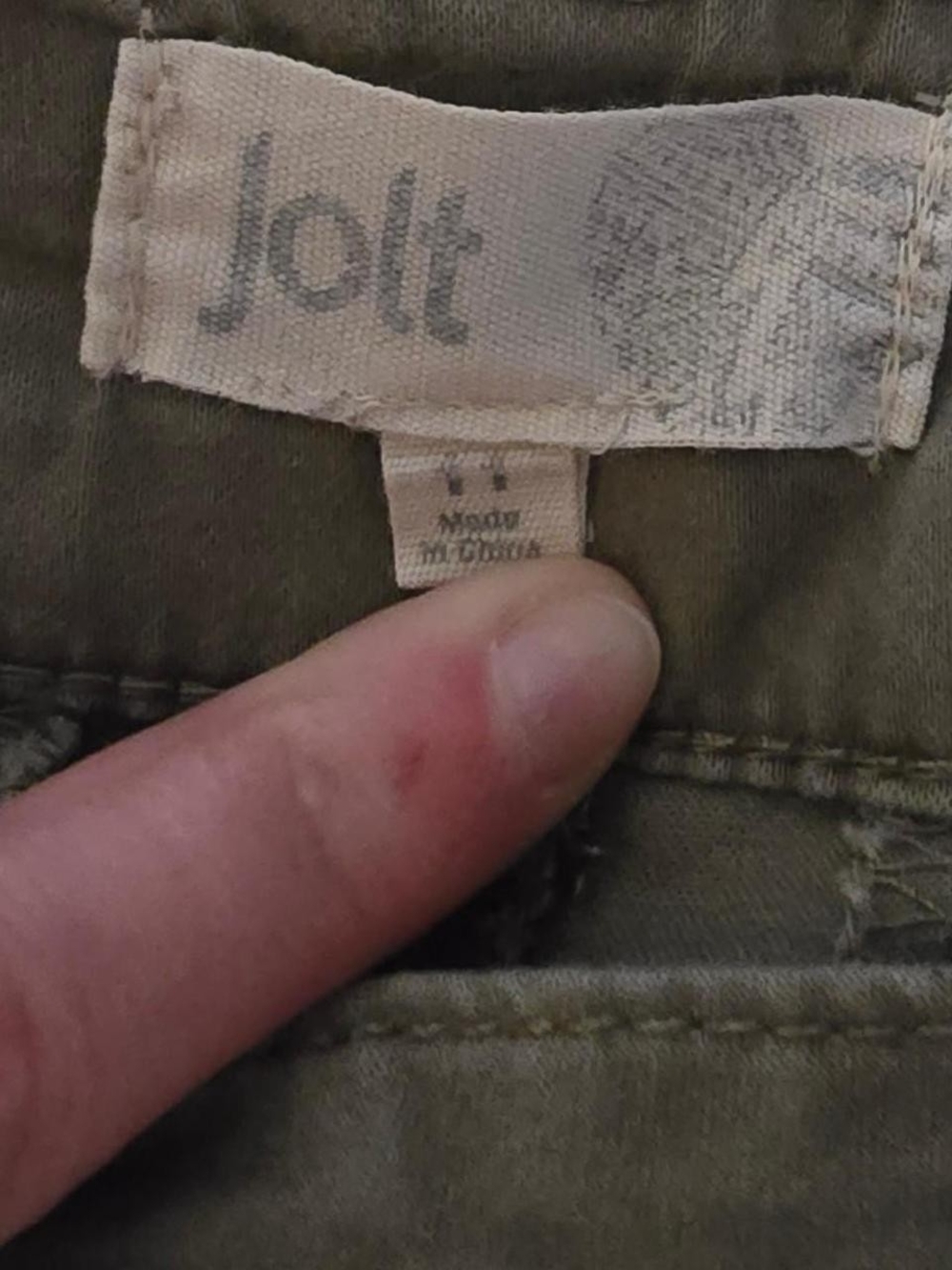 Jolt Olive Green Cargo Jogger Pants Sz 11 - Picture 8 of 8
